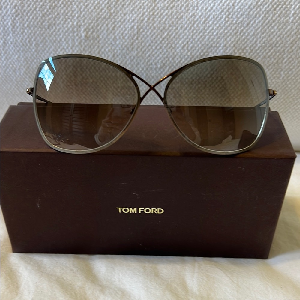 Tom Ford Women's Colette Butterfly Brown Sunglasses